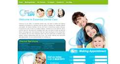 Desktop Screenshot of essentialdentalcare.com.au